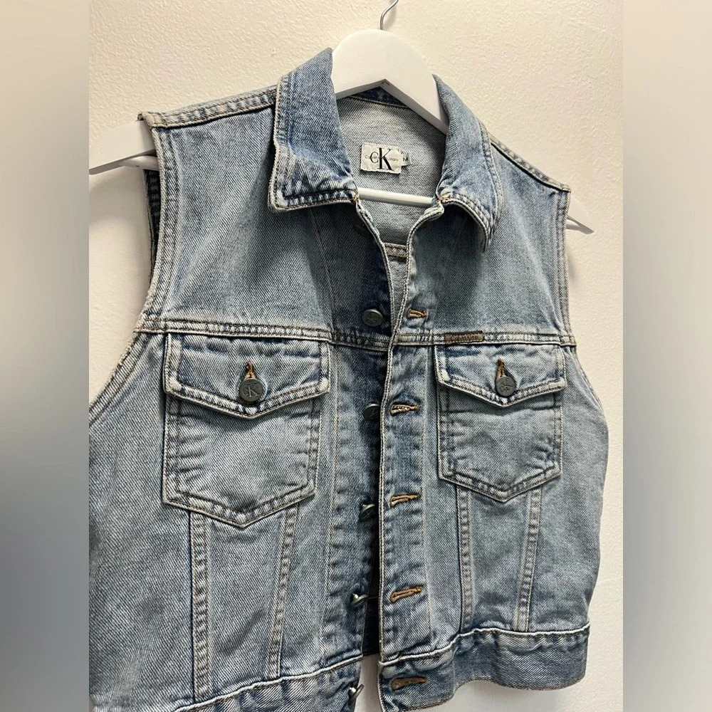 Vintage Calvin Klein Jeans Denim Vest - Picture 2 of 5